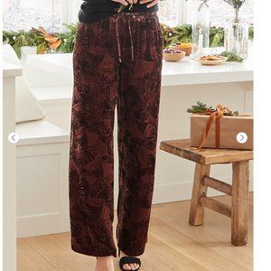 Wide Leg Velvet Pants NWOT